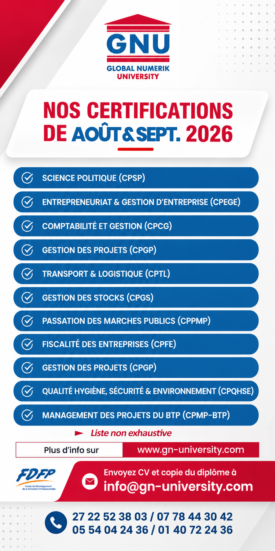 NOS CERTIFICATION