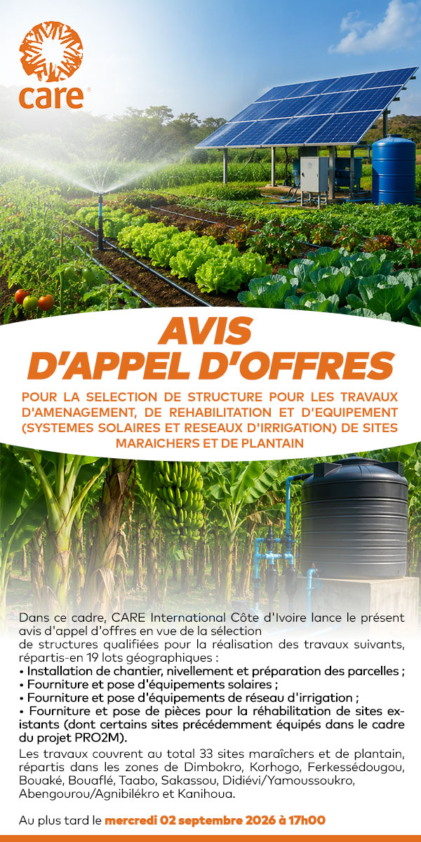 MARAICHERS ET DE PLANTAIN