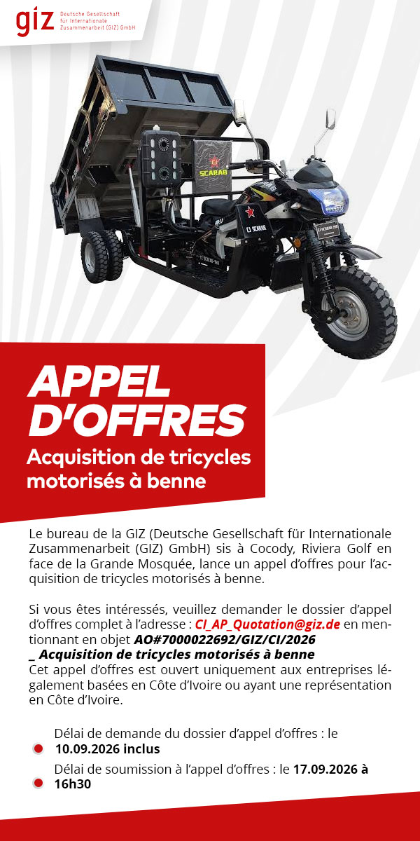 Acquisition de tricycles